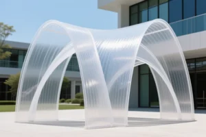 Поликарбонат в декорациях — теплица, навес, перегородка